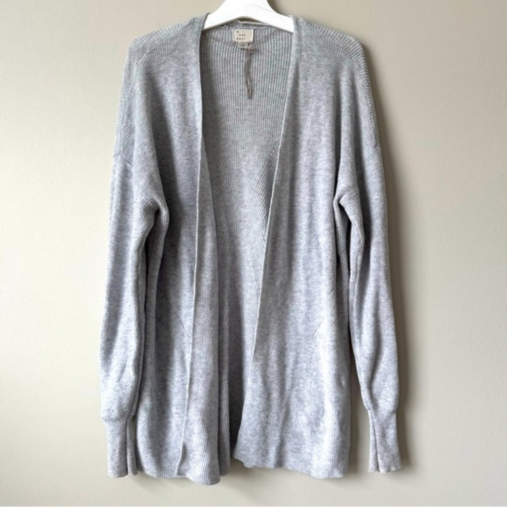 A New Day Light Gray Open Front‎ Cardigan